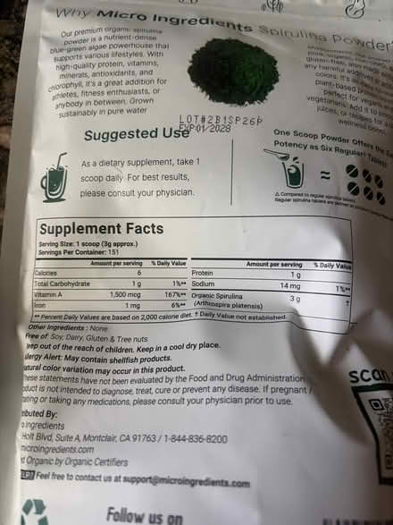 Photo of free Spirulina (Brookline) #2