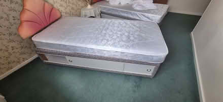 Photo of free 2 Single beds with mattress and headboard (Humphrey's End GL5) #1