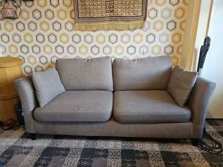 Photo of free 3 Seater Grey Sofa in Good Used Condition (Daisy Hill BD9) #1