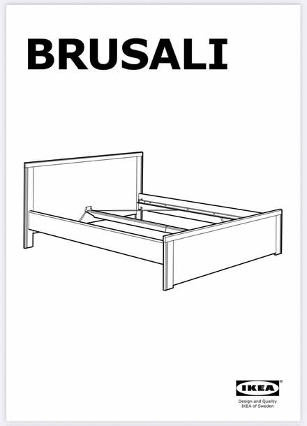 Photo of free IKEA Brusali Double Bed (Fawdon NE3) #1