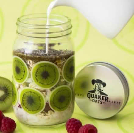 Photo of Quaker Oats jar: kiwi pattern (Hampden Park BN22) #4