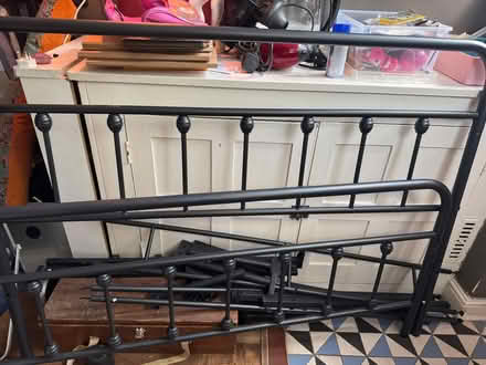 Photo of free Metal double bed frame (Crouch End N8) #1
