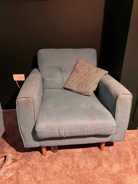 Photo of free Blue sofa and armchair (Edginswell TQ2) #3