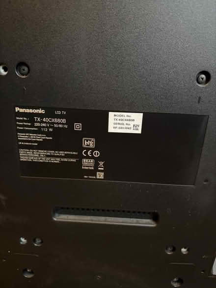 Photo of free Panasonic 40” TV (with stand) (Oundle, PE8 (near Waitrose)) #2