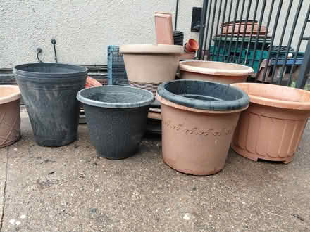 Photo of free Selection of medium to large plastic plant pots (Porchester Gardens NG3) #4