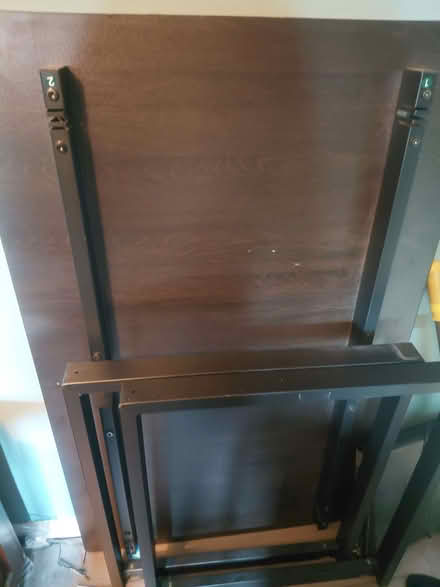 Photo of free Table with metal legs (Wylde Green B24) #1