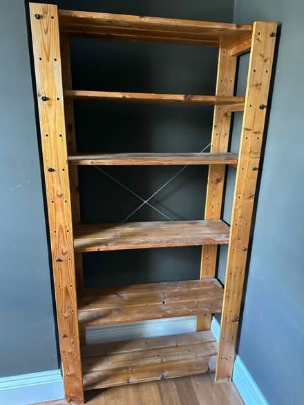 Photo of free Wooden shelves - IKEA Sten (Stoke Newington N16) #1