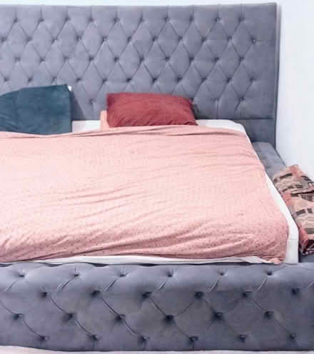 Photo of free 4 seater sofa and superking size bed and mattress (Houghton Regis LU5) #1