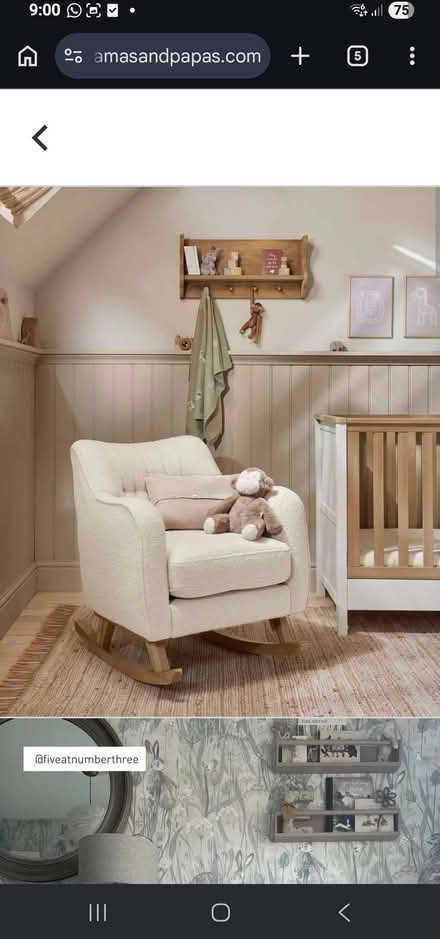 Photo of Comfy chair for nursing (Carlisle CA1) #1