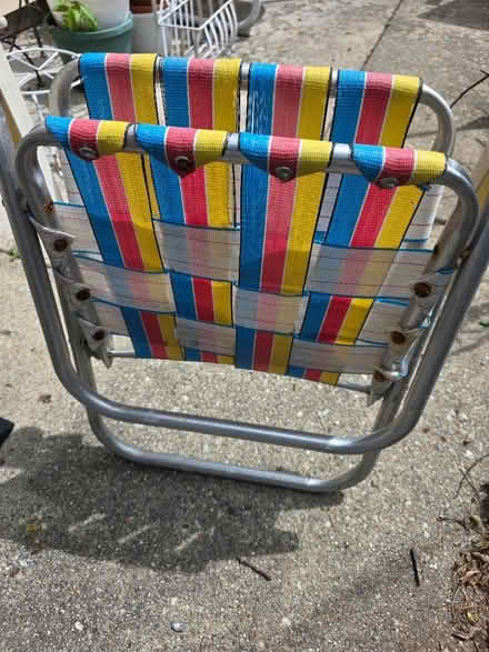 Photo of free vintage child folding web chair (Southeast Wheaton) #3