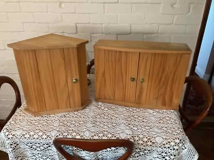 Photo of free Bathroom cupboards (Brassington DE4) #1