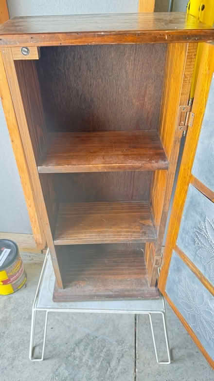 Photo of free Brown wooden cabinet small (Ypsilanti Township) #2