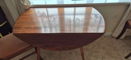Photo of free twin drop leaf dining table and 4 chairs (Humphrey's End GL5) #1