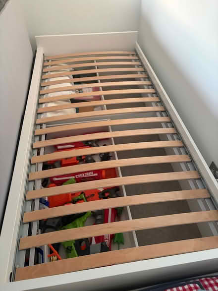 Photo of free Slatted Single Bed frame (90*200)with two under bed drawera (Hungerford Rd N7) #3