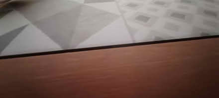 Photo of free Wood/Tile table and 2 chairs (M32) #3