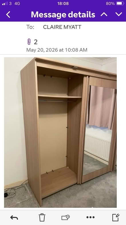 Photo of free Large Double Wardrobe (Wimborne BH21) #2