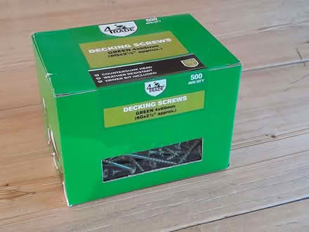 Photo of free Unopened box of 500 decking screws (Stoke Hammond MK17) #1