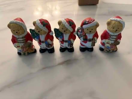 Photo of free Teddy Bear Santa Figurines (Thornwood, NY) #1