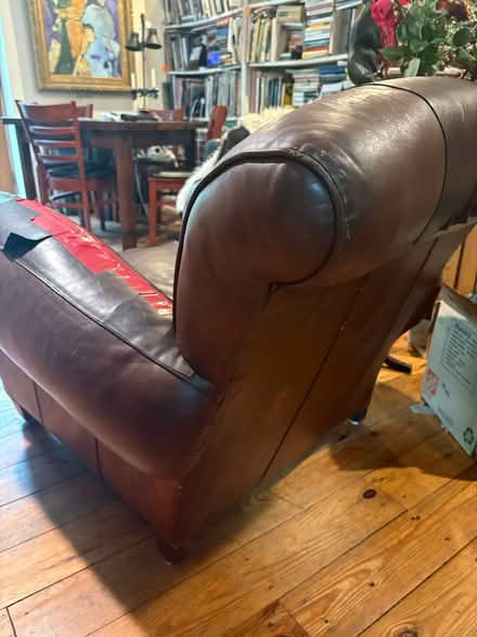 Photo of free Leather club chair (Barrytown/Red Hook 12507) #4