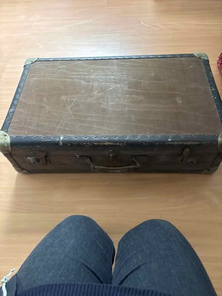 Photo of free brown suitcase (Ball Hill CV2) #2
