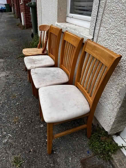 Photo of free Wooden Chairs x4 (Cheltenham/ Gloucester) #1