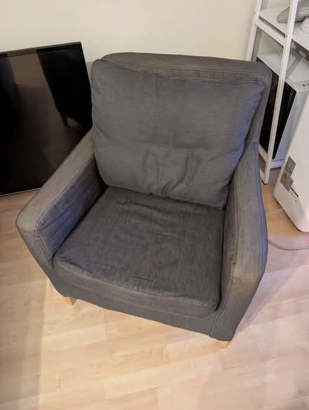 Photo of free Black IKEA armchair (Furzedown SW17) #4