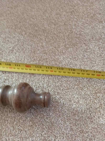 Photo of free Wooden curtain rail 2.9m 114 in (Erskine PA8) #3