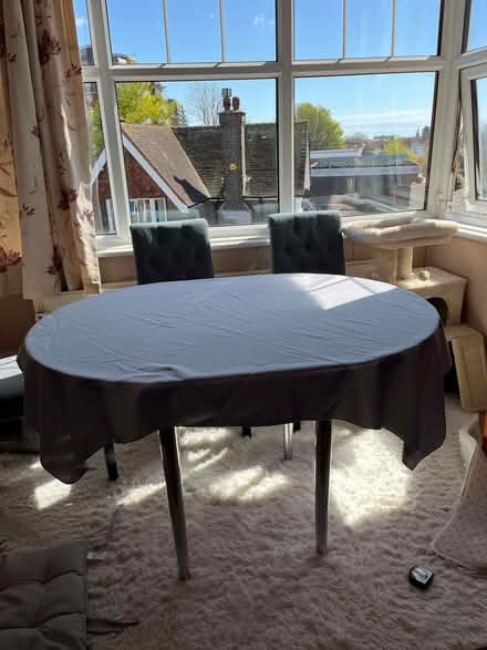 Photo of free Table - extendable 47" L x 35.5W (extended) 35" x 35" small (Eastbourne BN21) #1