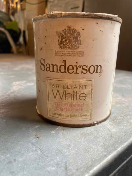 Photo of free Oil based white eggshell paint (Bledlow Ridge HP14) #1