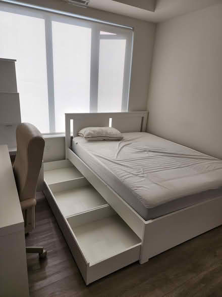 Photo of free Mattress and bed frame (Mechanicsville) #4