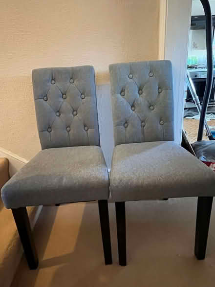 Photo of free Grey/black chairs x 2 (Eastbourne BN21) #3