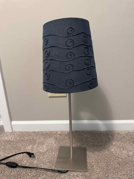 Photo of free Lamp with blue shade (Naperville) #1