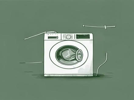 Photo of washing machine & curtain poles (St Andrew's Wharf DE1) #1
