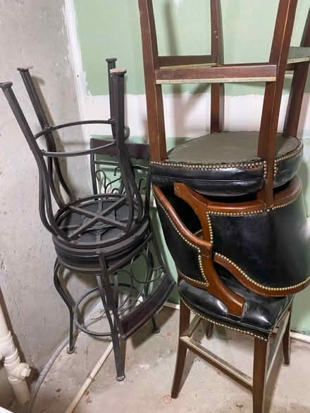 Photo of free Two pairs of barstools (Off Waldo.) #2