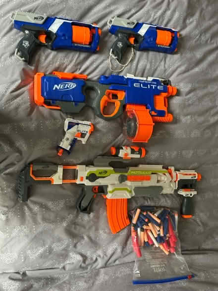 Photo of free Nerf toy arsenal (Toddington) #1