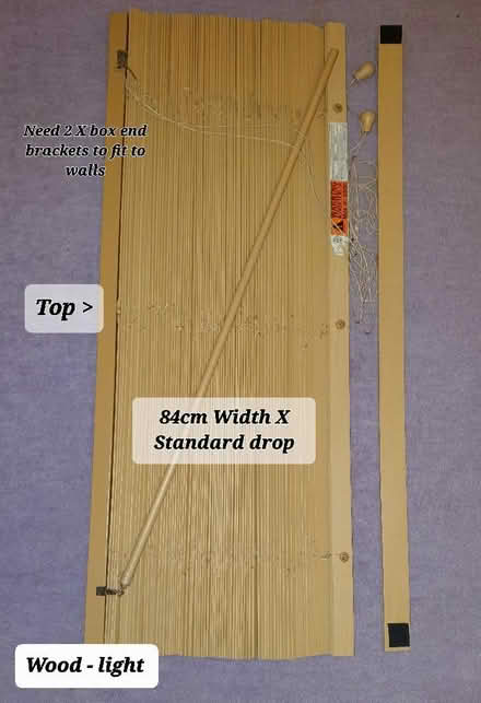 Photo of free Wood Venetian Blinds, silver blind, wood curtain poles (Overslade CV22) #1
