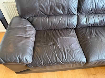 Photo of free Corner leather sofa (SW16) #2