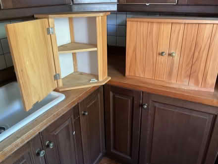 Photo of free Bathroom cupboards (Brassington DE4) #2