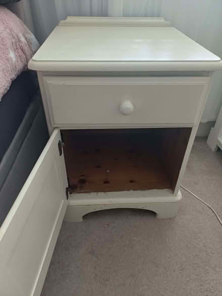 Photo of free Solid Oak Bedside Table (Wood Green N22) #3