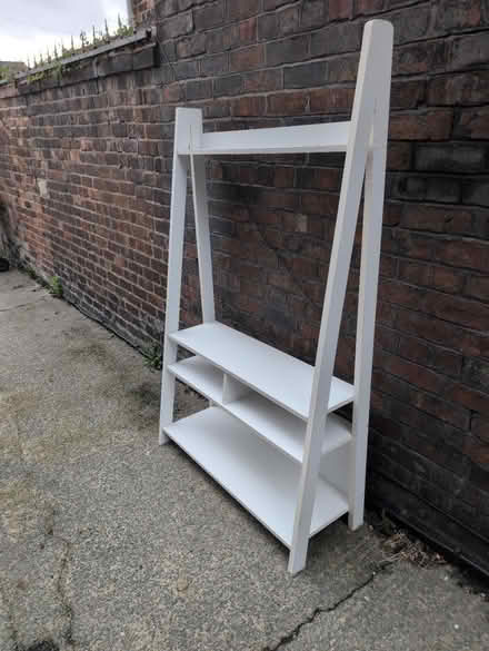 Photo of free Large white TV stand (WA10) #2