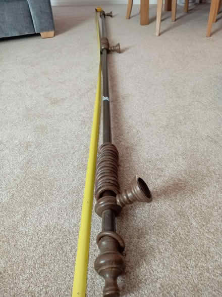 Photo of free Wooden curtain rail 2.9m 114 in (Erskine PA8) #2