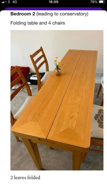 Photo of free Dining table & chairs (Wimborne BH21) #1