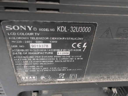 Photo of free Sony Bravia TV 32' + wall bracket (Borrowash) #3