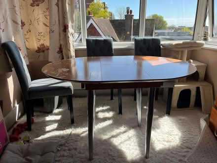 Photo of free Table - extendable 47" L x 35.5W (extended) 35" x 35" small (Eastbourne BN21) #3