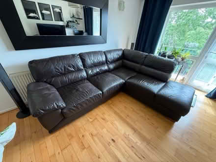 Photo of free Corner leather sofa (SW16) #1