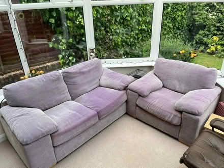 Photo of free Sofa and armchair (Windlesham GU20) #1