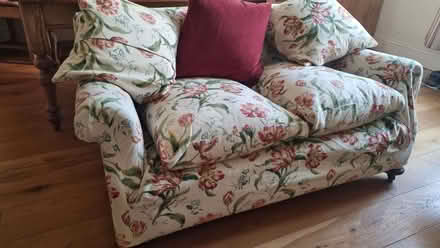 Photo of free Two seater period sofa & red chair (Kirkoswald CA10) #1