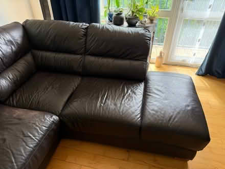 Photo of free Corner leather sofa (SW16) #3