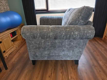 Photo of free Grey sofa, with matching chair (BT28 1YH) #4