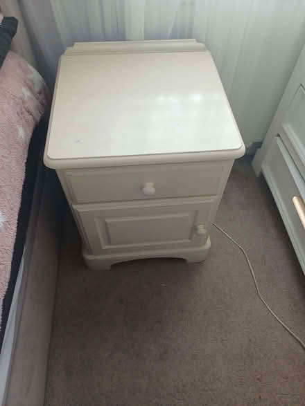 Photo of free Solid Oak Bedside Table (Wood Green N22) #1